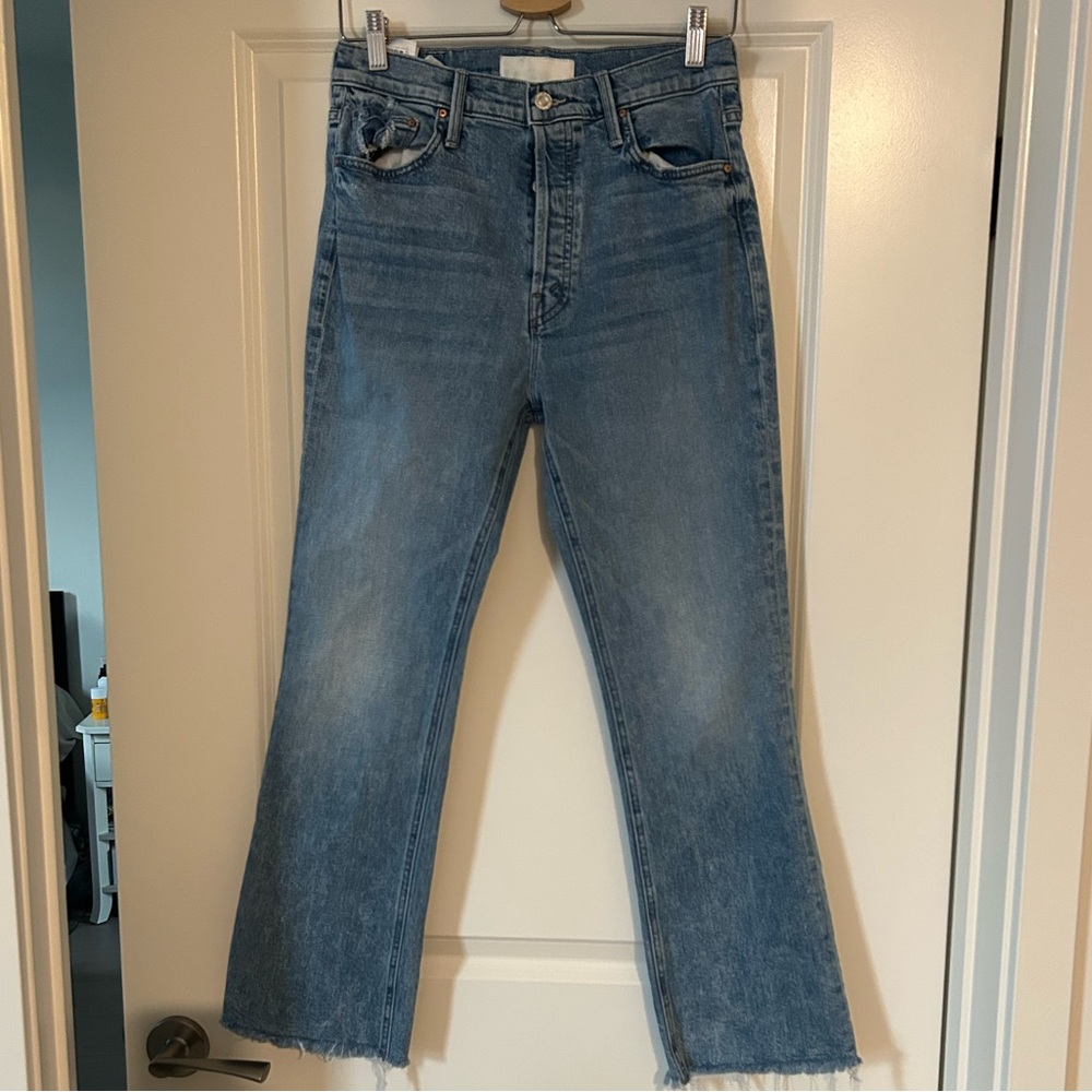 MOTHER Classic Blue Straight Leg Jeans